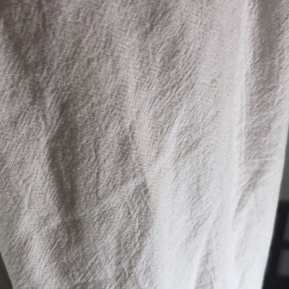 High Rise Wide Leg Pants White Size XXL Beach cover up/ PJ's /100% Cotton - Picture 14 of 14